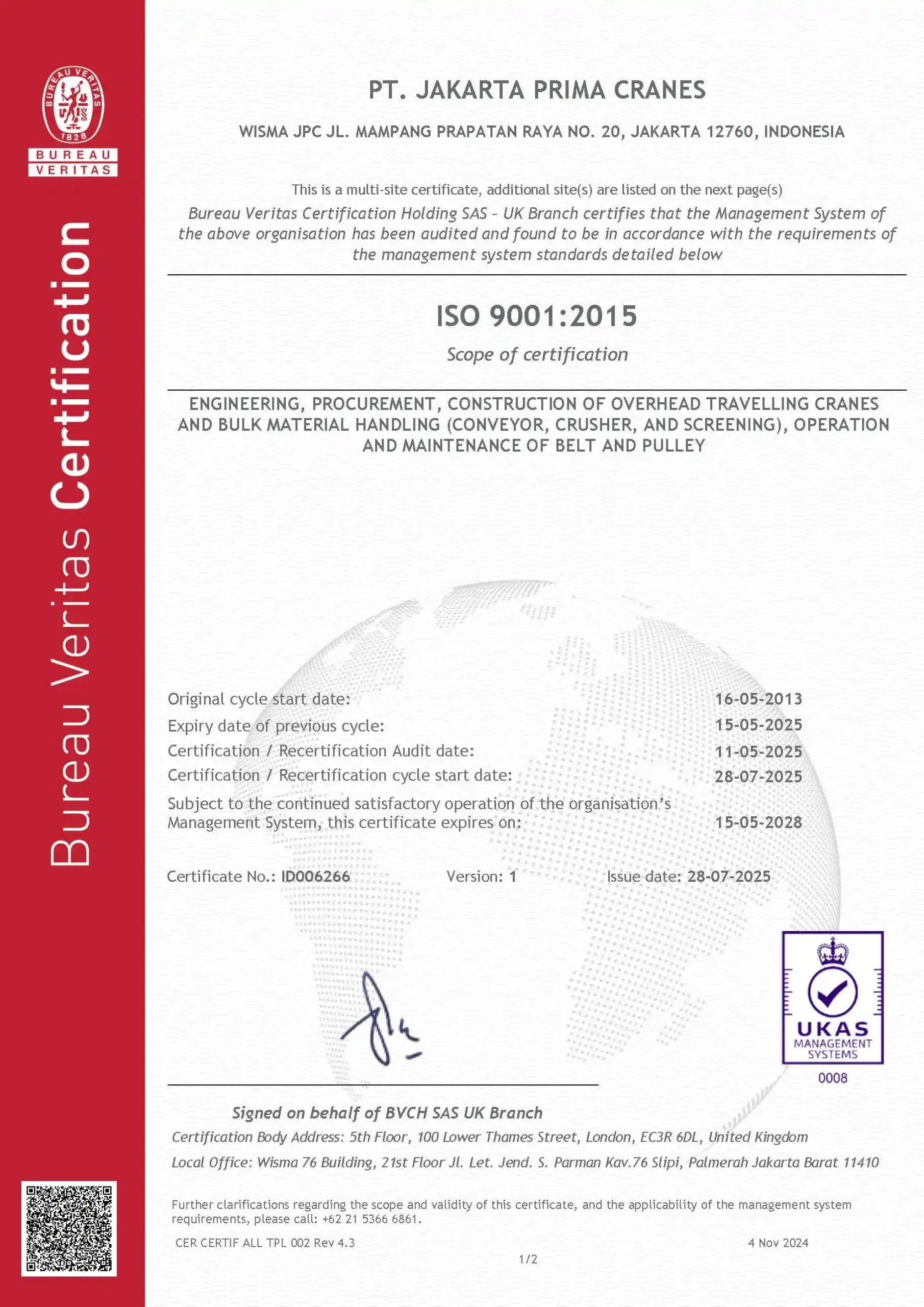 ISO 9001, PT JPC, JPC, EPC, INDONESIA; PERUSAHAAN EPC NO 1 DI INDONESIA